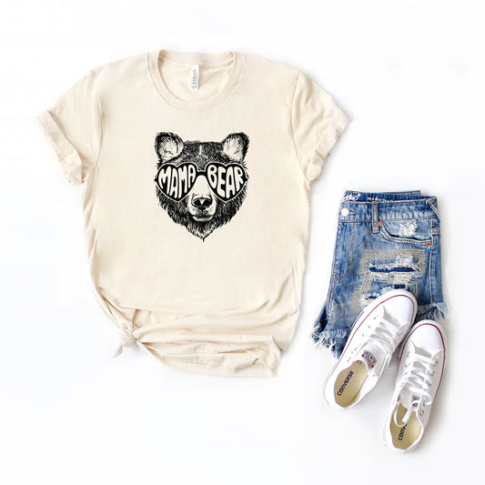 Mama Bear Sunglasses | Short Sleeve Crew Neck