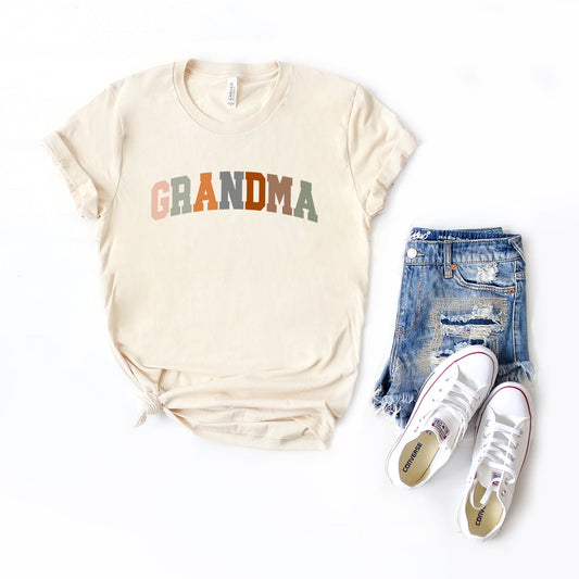 Grandma Colorful | Short Sleeve Crew Neck