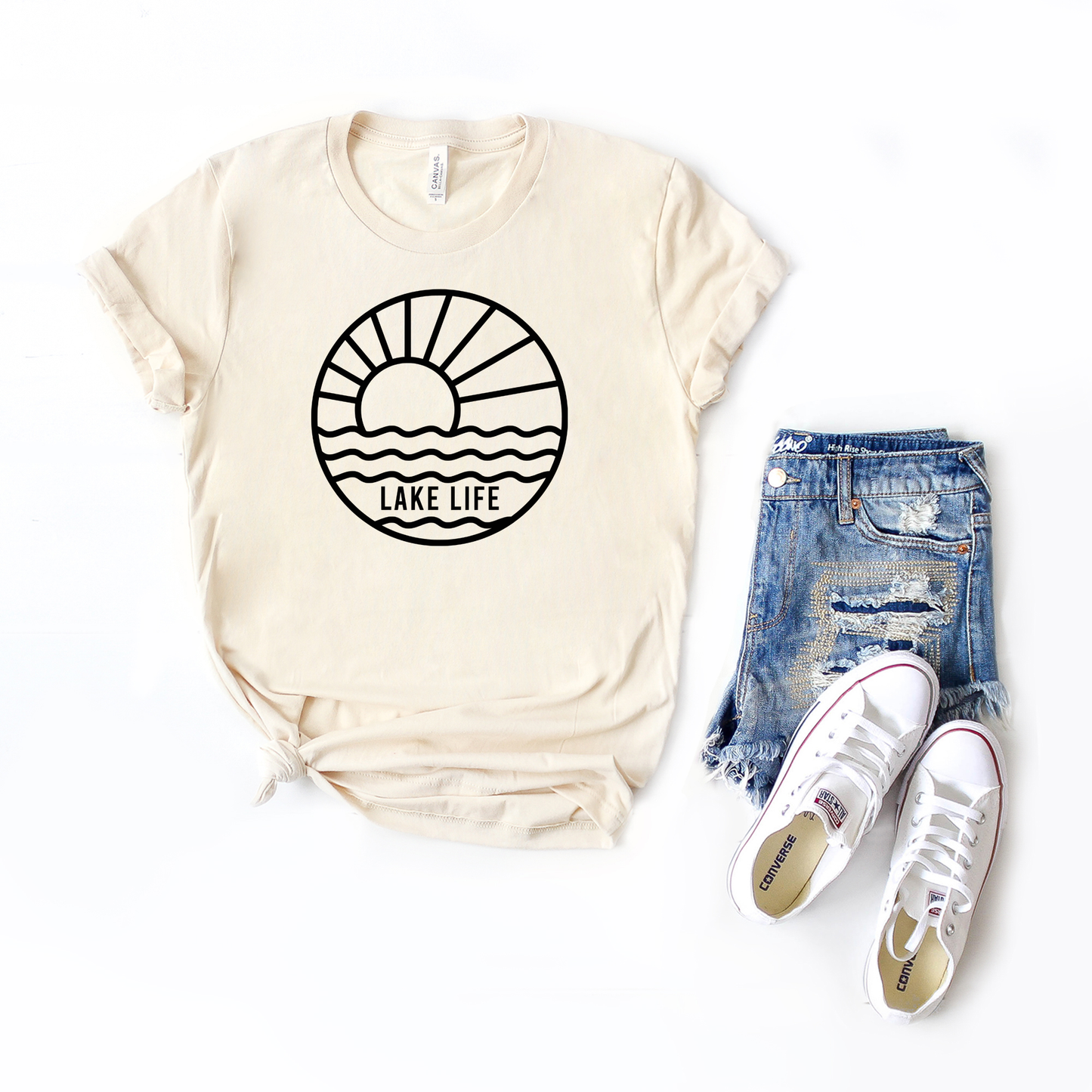 Lake Life Circle | Short Sleeve Crew Neck