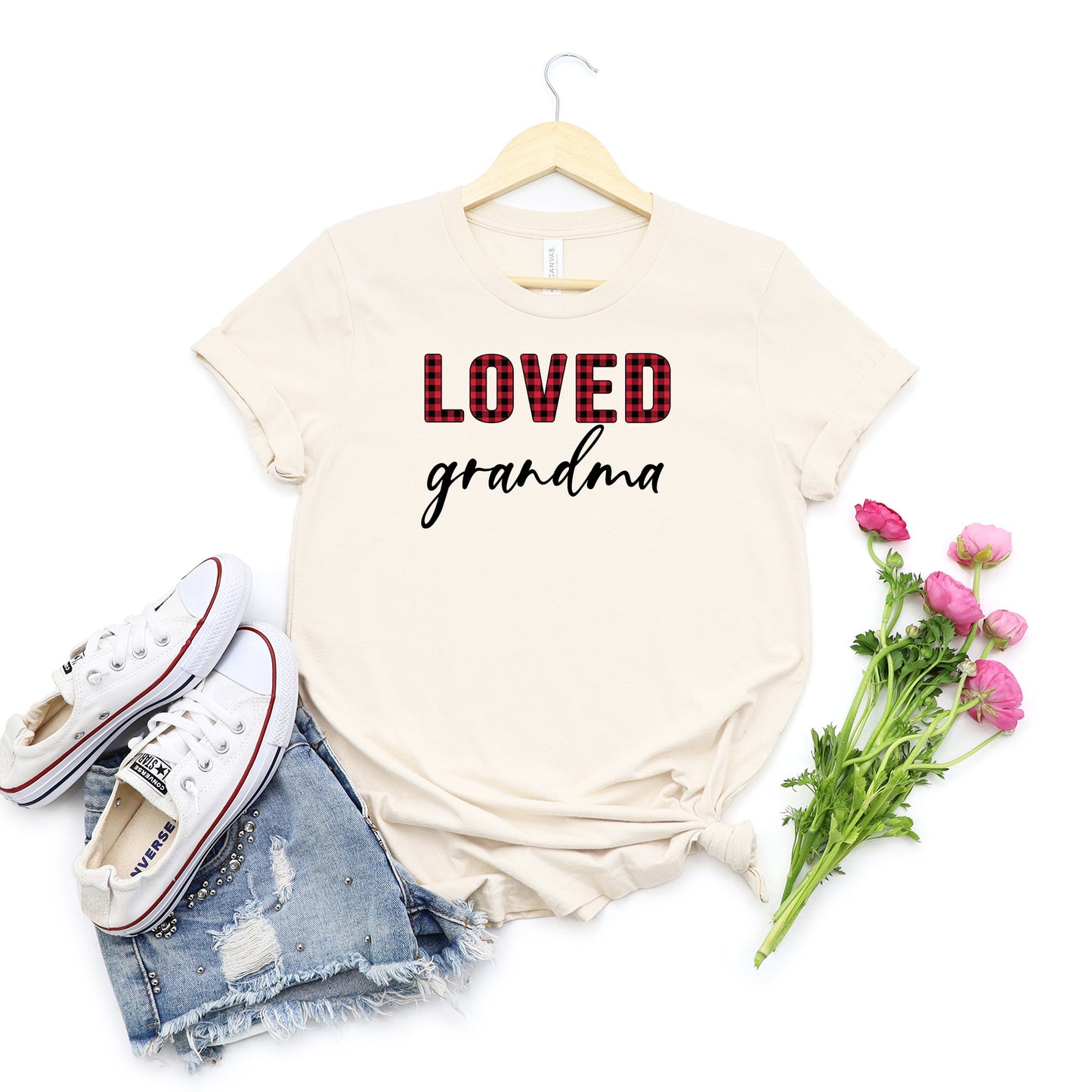 Loved Grandma - Short Sleeve Crew Neck