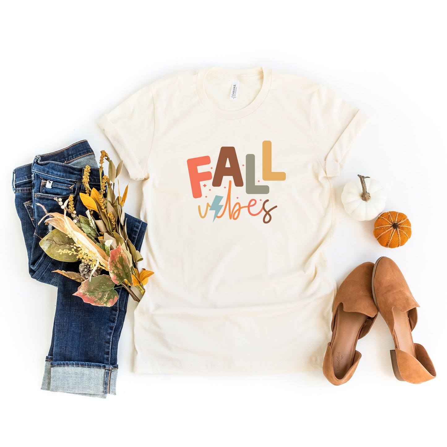 Fall Vibes | Short Sleeve Crew Neck