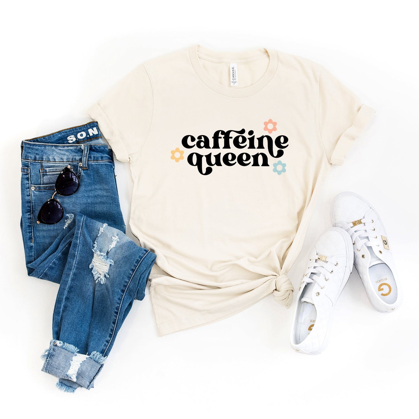 Caffeine Queen | Short Sleeve Crew Neck