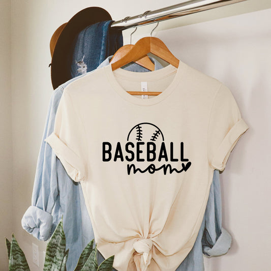 Baseball Mom Ball | Short Sleeve Crew Neck