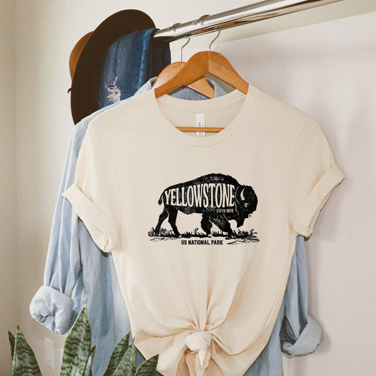 Yellowstone Bison| Short Sleeve Crew Neck