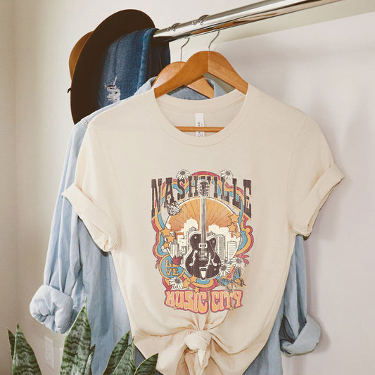 Music City Flowers | Short Sleeve Graphic Tee | Country