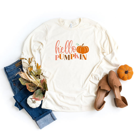 Hello Pumpkin Pumpkin | Long Sleeve Crew Neck