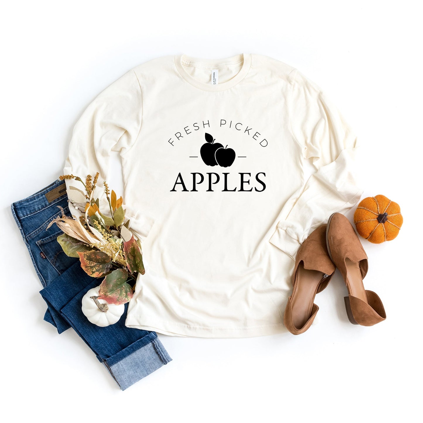 Fresh Picked Apples | Long Sleeve Crew Neck