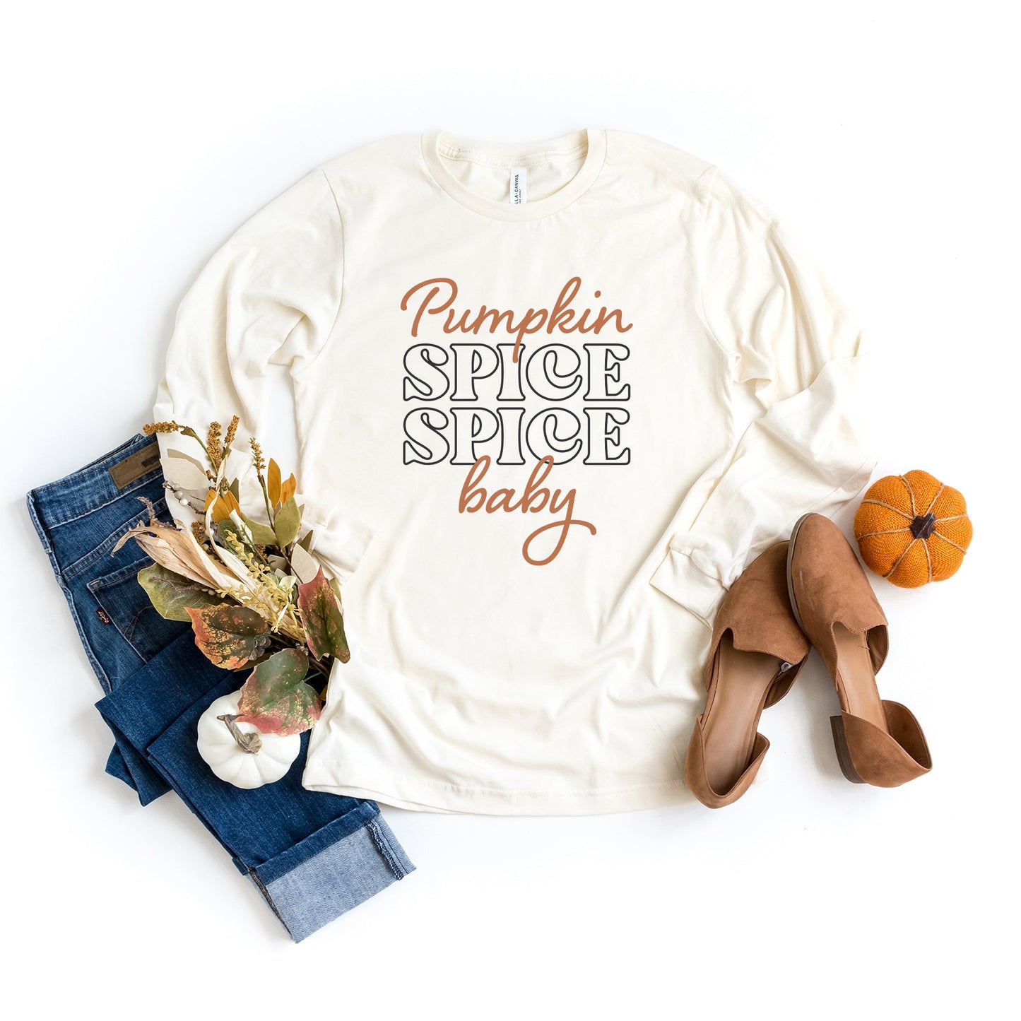 Pumpkin Spice Spice Baby | Long Sleeve Crew Neck