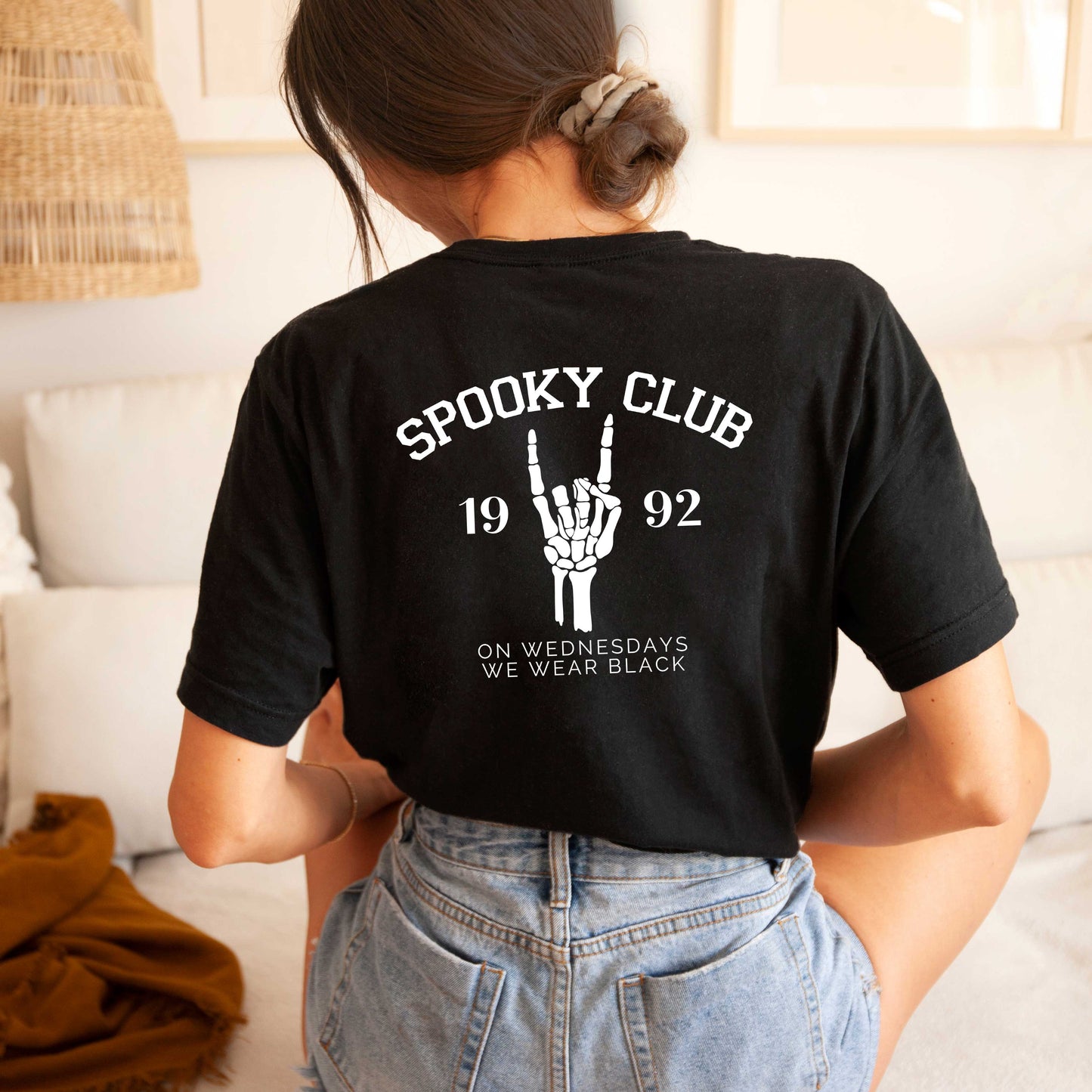 Spooky Club | Short Sleeve Crew Neck | Front And Back Ink
