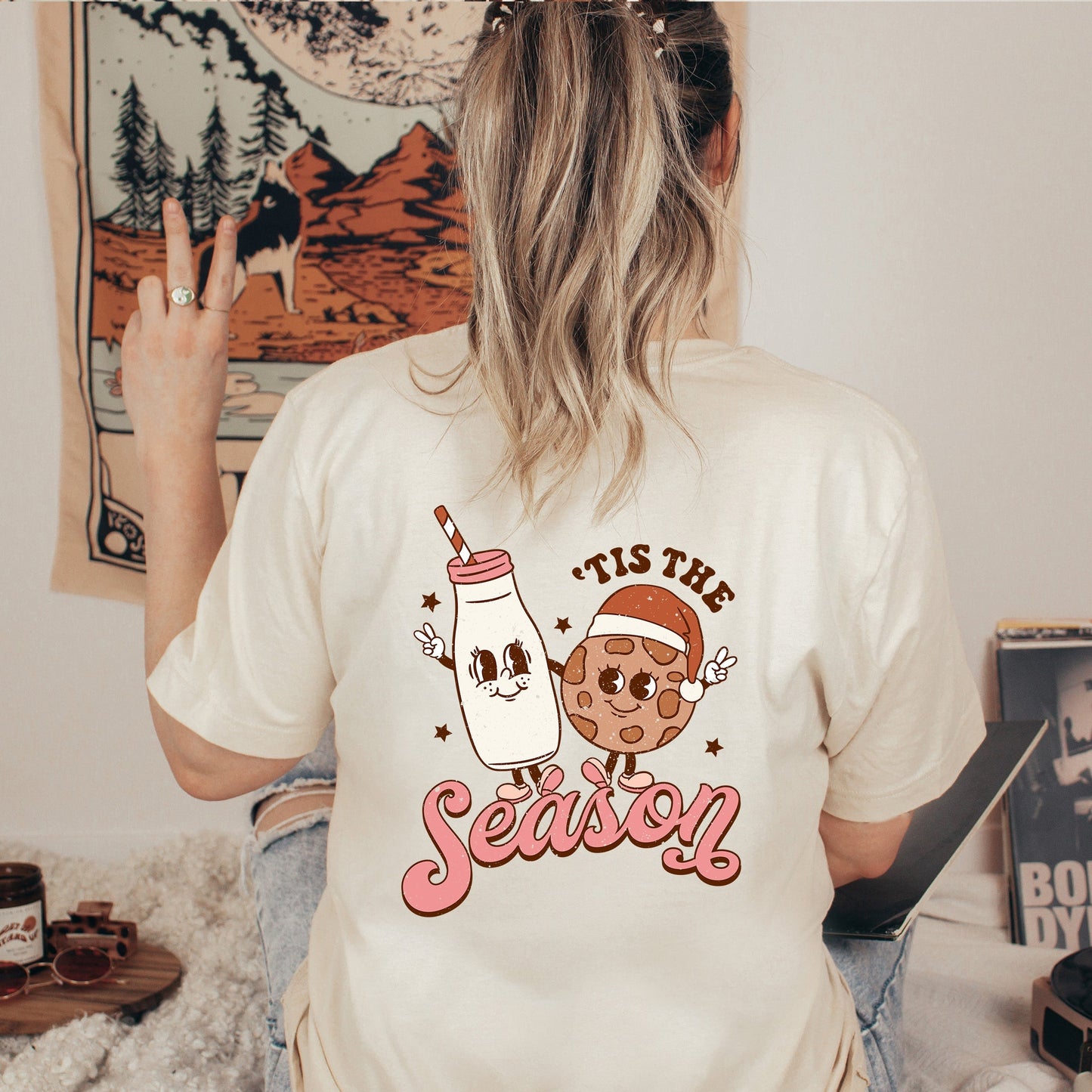 Tis The Season Cookies | Short Sleeve Crew Neck | Front And Back Ink