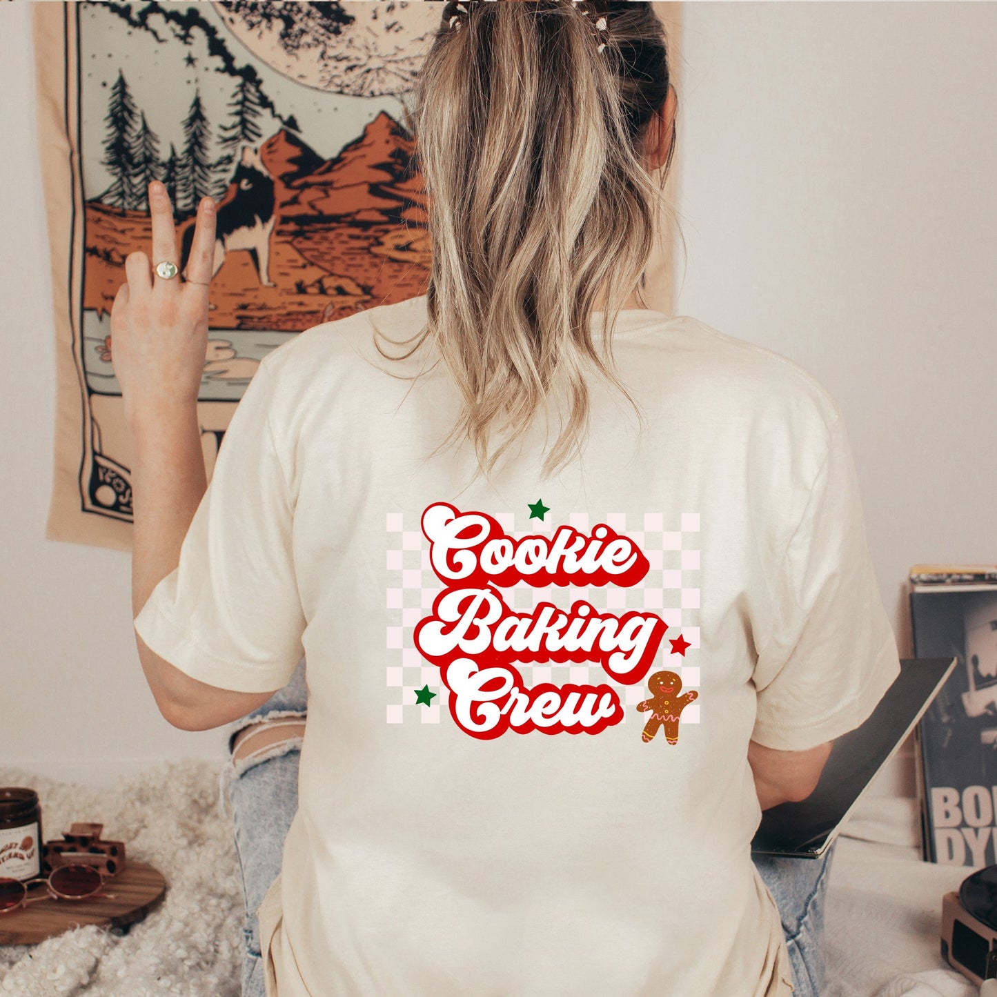 Cookie Baking Crew | Short Sleeve Crew Neck | Front and Back Ink