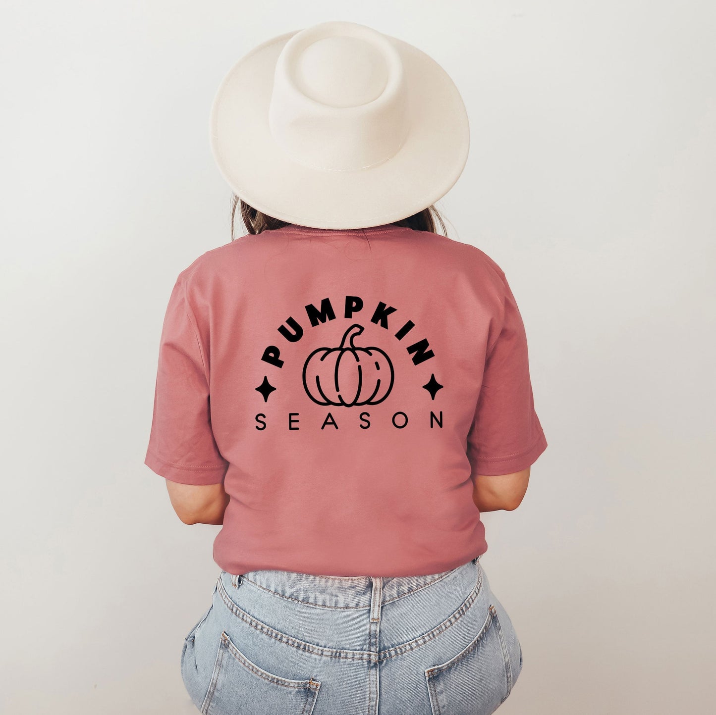 Pumpkin Season Pumpkin | Short Sleeve Crew Neck | Front And Back Ink