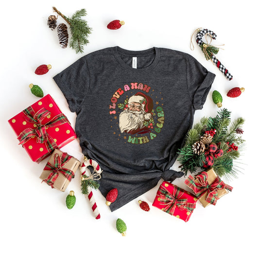 Love A Man With A Beard | Short Sleeve Crew Neck