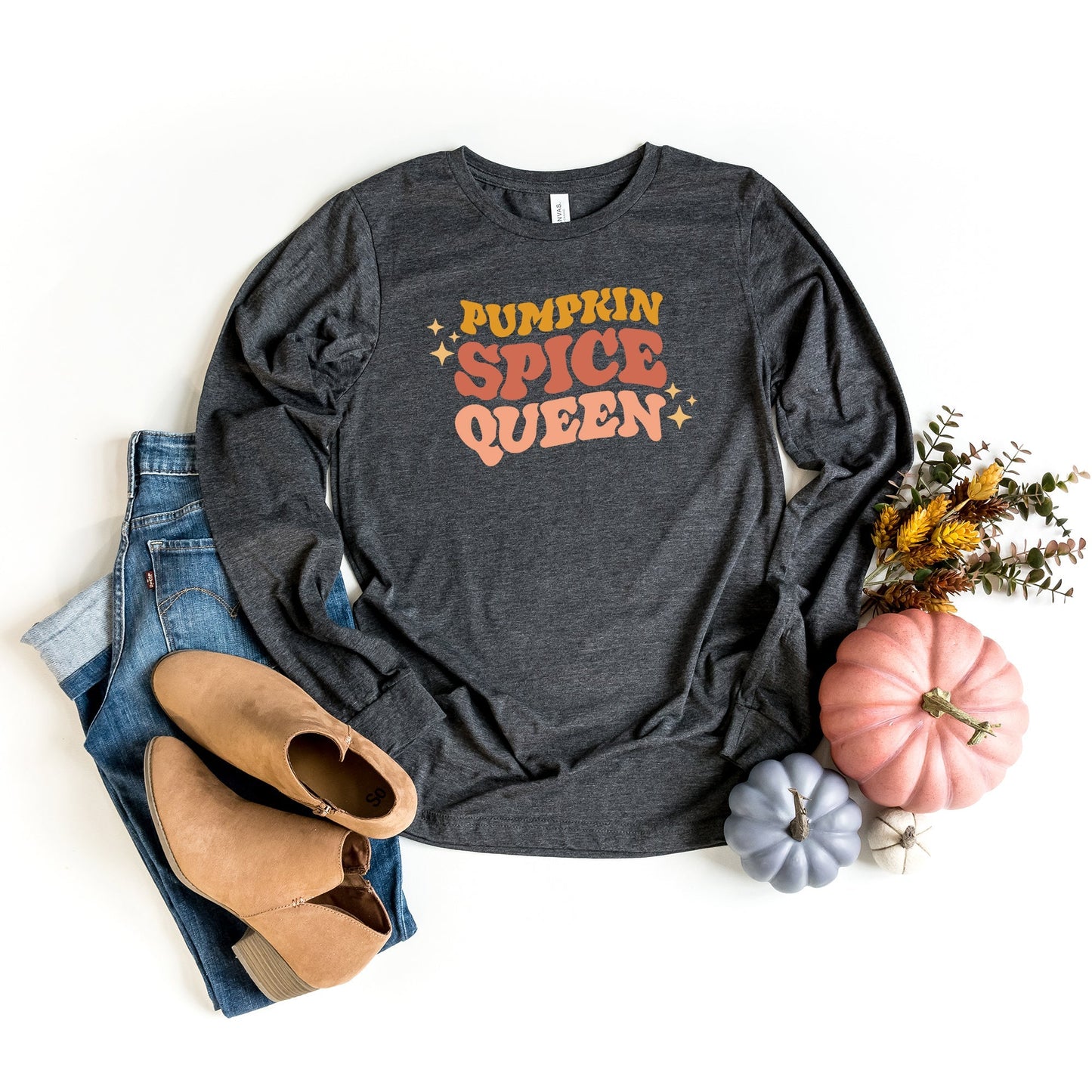 Pumpkin Spice Queen | Long Sleeve Crew Neck