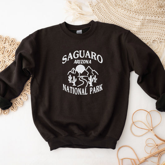 Embroidered Saguaro Arizona  | Sweatshirt