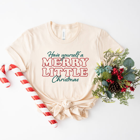 Merry Little Christmas | Short Sleeve Crew Neck