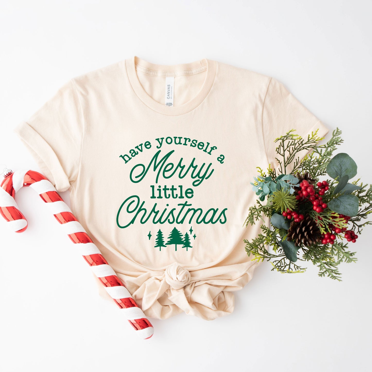 Merry Little Christmas Trees | Short Sleeve Crew Neck
