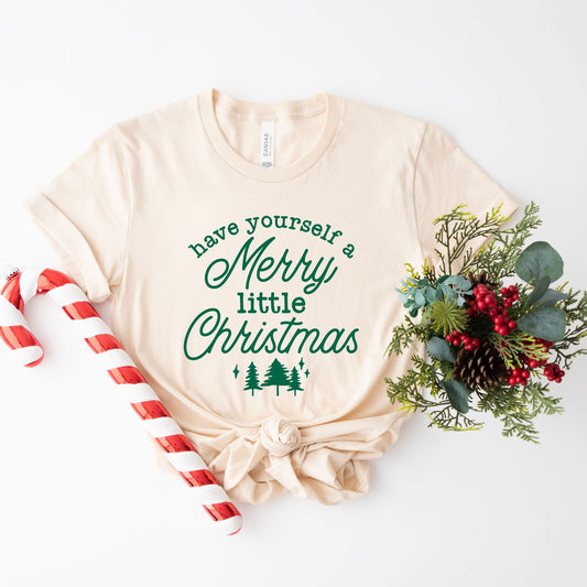Merry Little Christmas Trees | Short Sleeve Crew Neck