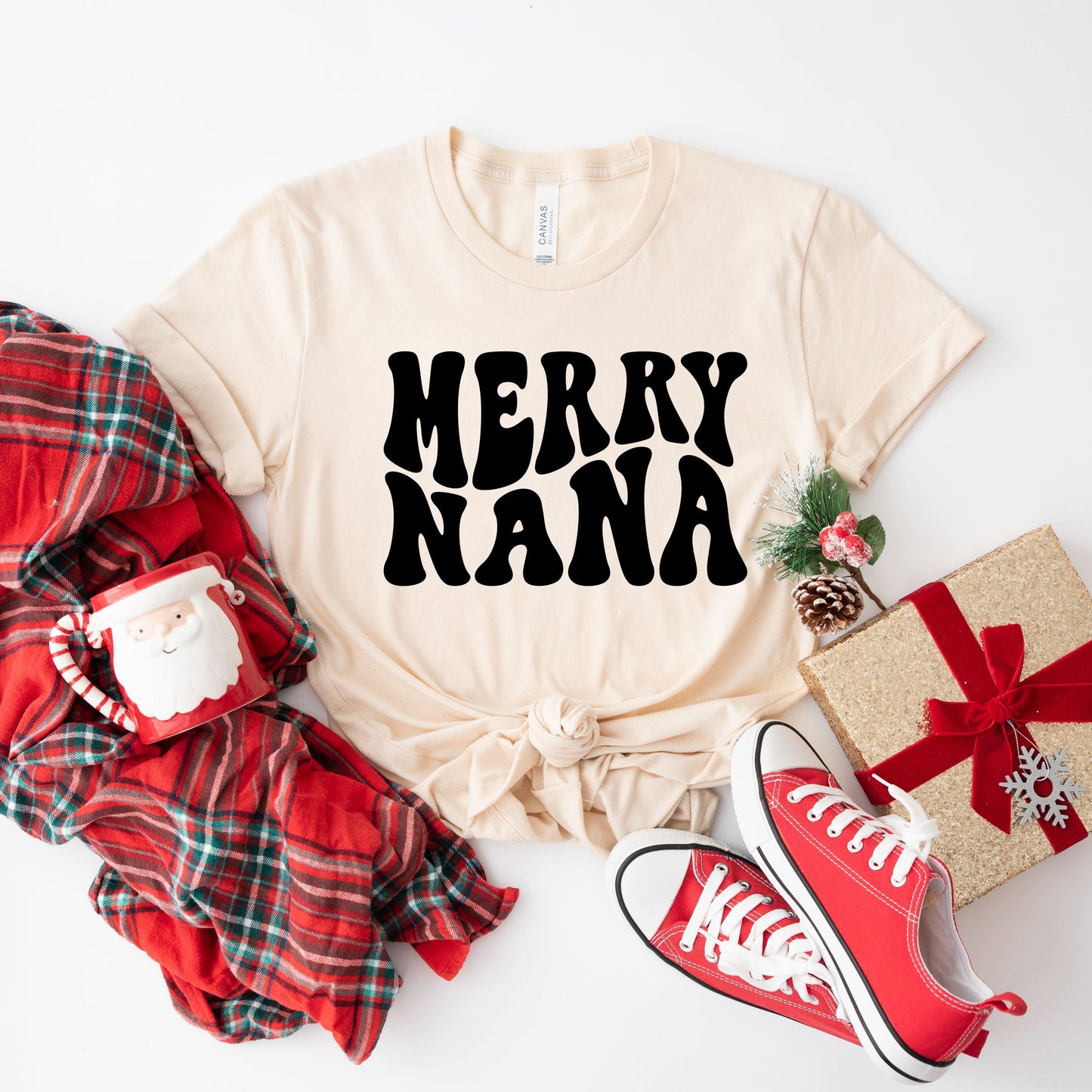 Merry Nana Wavy | Short Sleeve Crew Neck