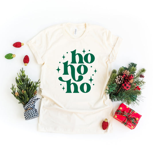 Whimsical Ho Ho Ho | Short Sleeve Crew Neck