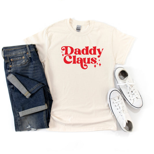 Daddy Claus Stars | Short Sleeve Crew Neck
