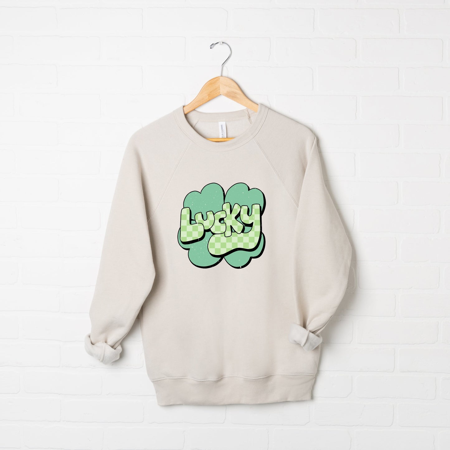 Lucky With Clover | Bella Canvas Sweatshirt
