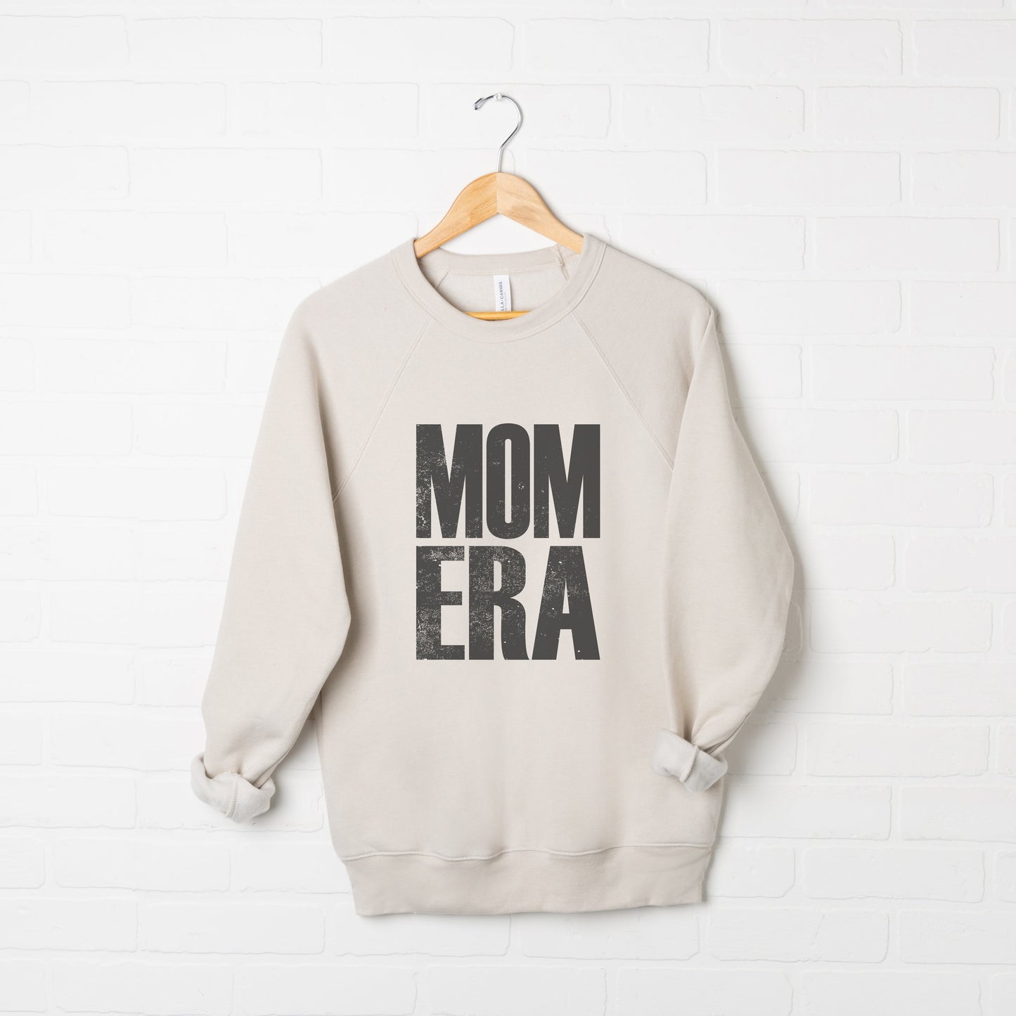 Mom Era Distressed | Bella Canvas Sweatshirt
