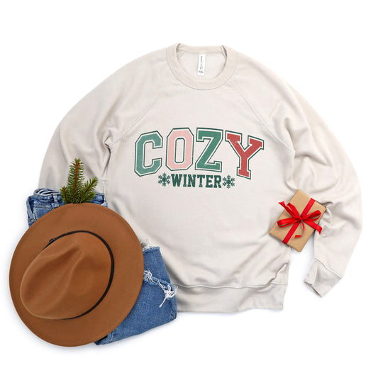 Cozy Winter Varsity | Bella Canvas Sweatshirt