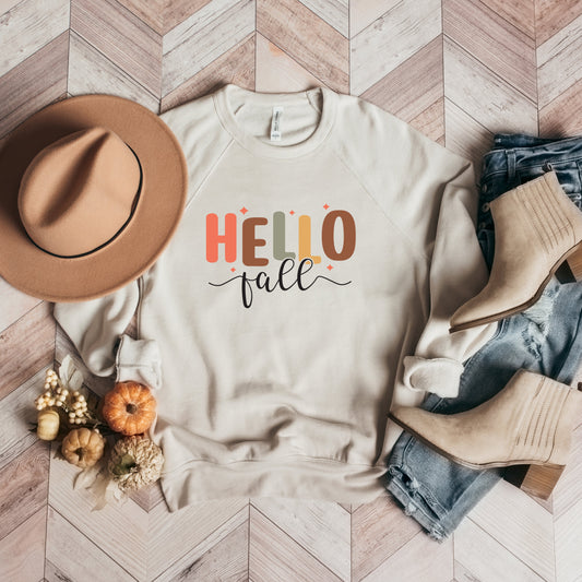 Hello Fall Stars | Bella Canvas Sweatshirt