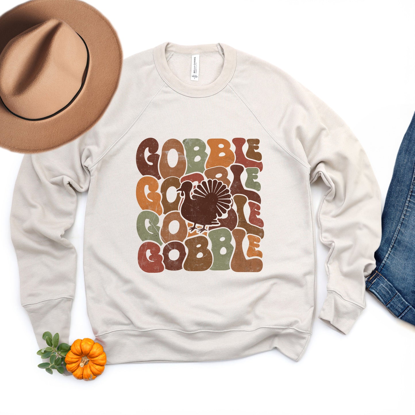 Gobble Turkey | Bella Canvas Sweatshirt