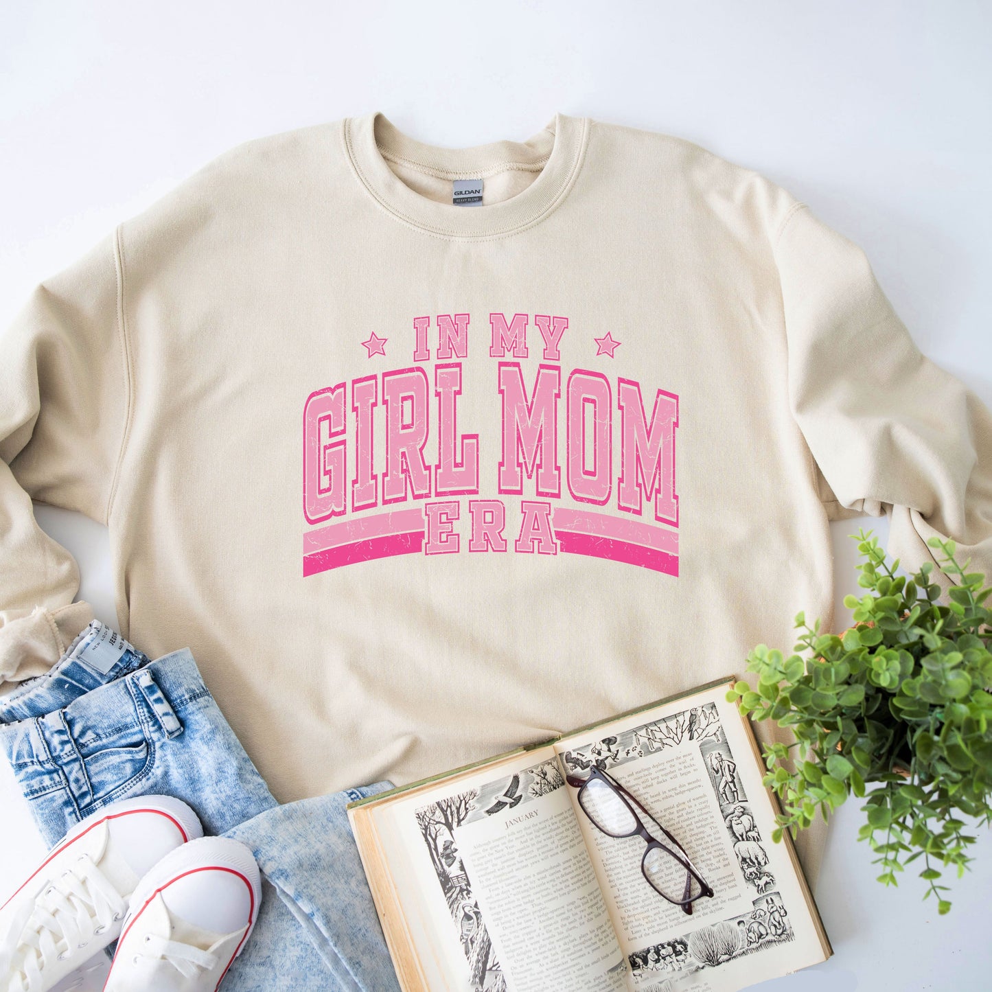 Girl Mom Era Varsity | Sweatshirt