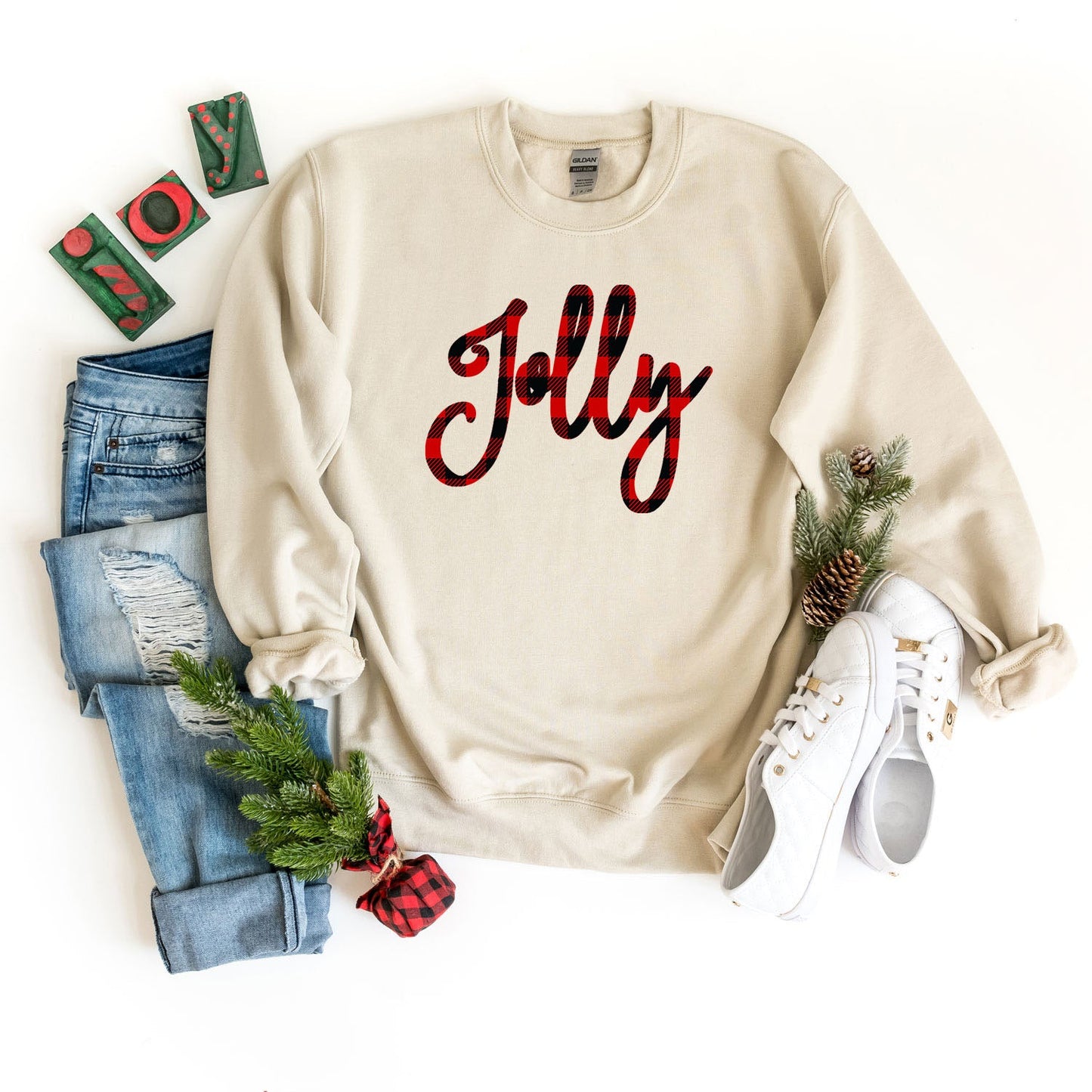 Jolly Plaid | Sweatshirt