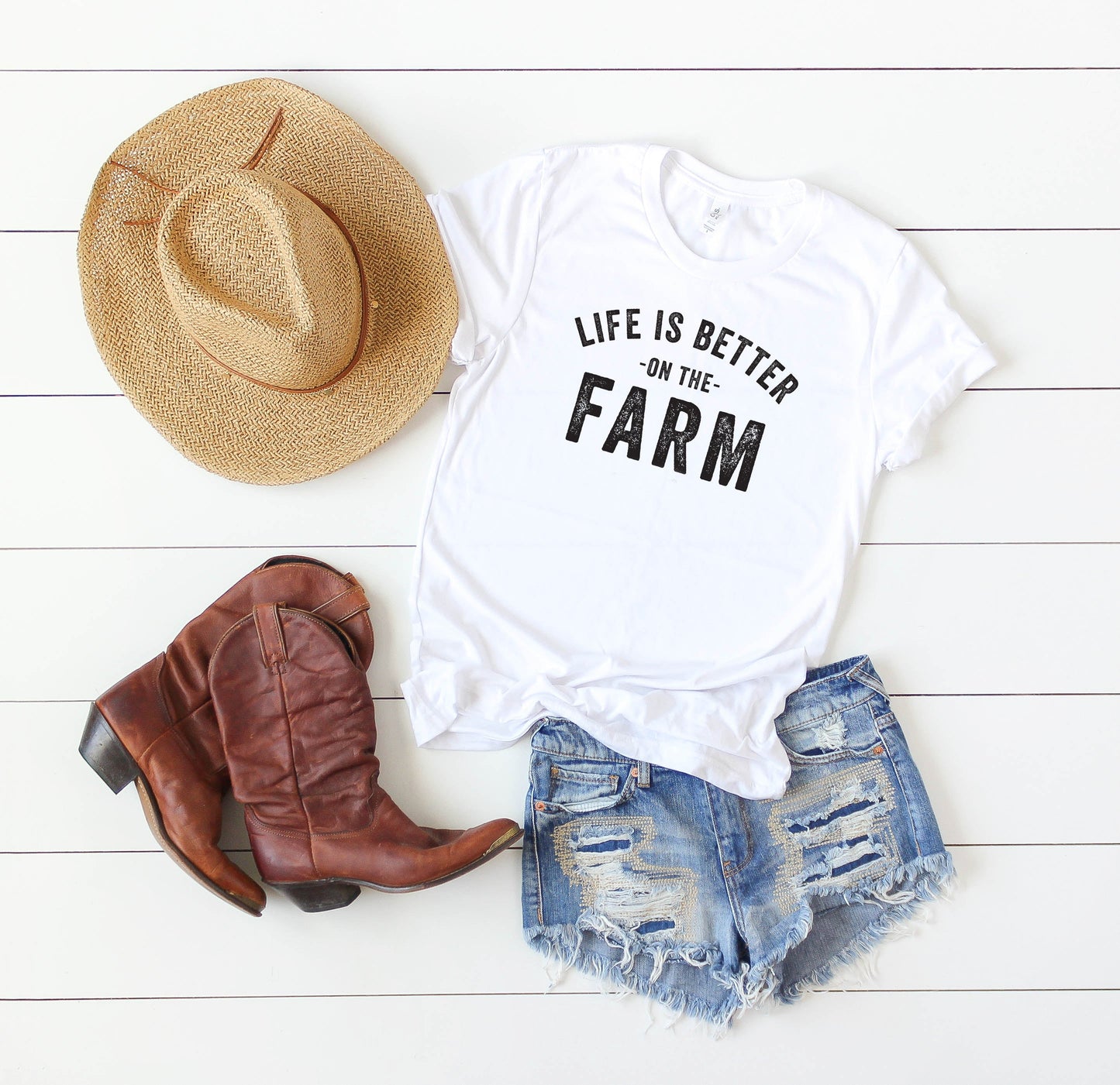 Life is Better on the Farm | Short Sleeve Crew Neck