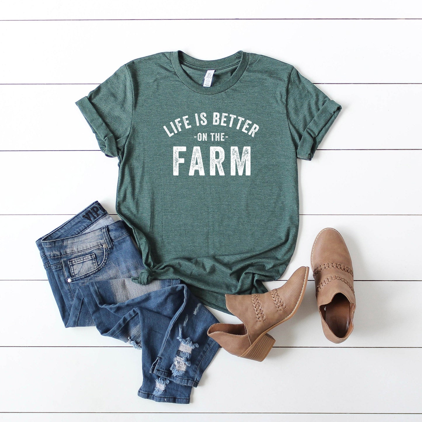Life is Better on the Farm | Short Sleeve Crew Neck