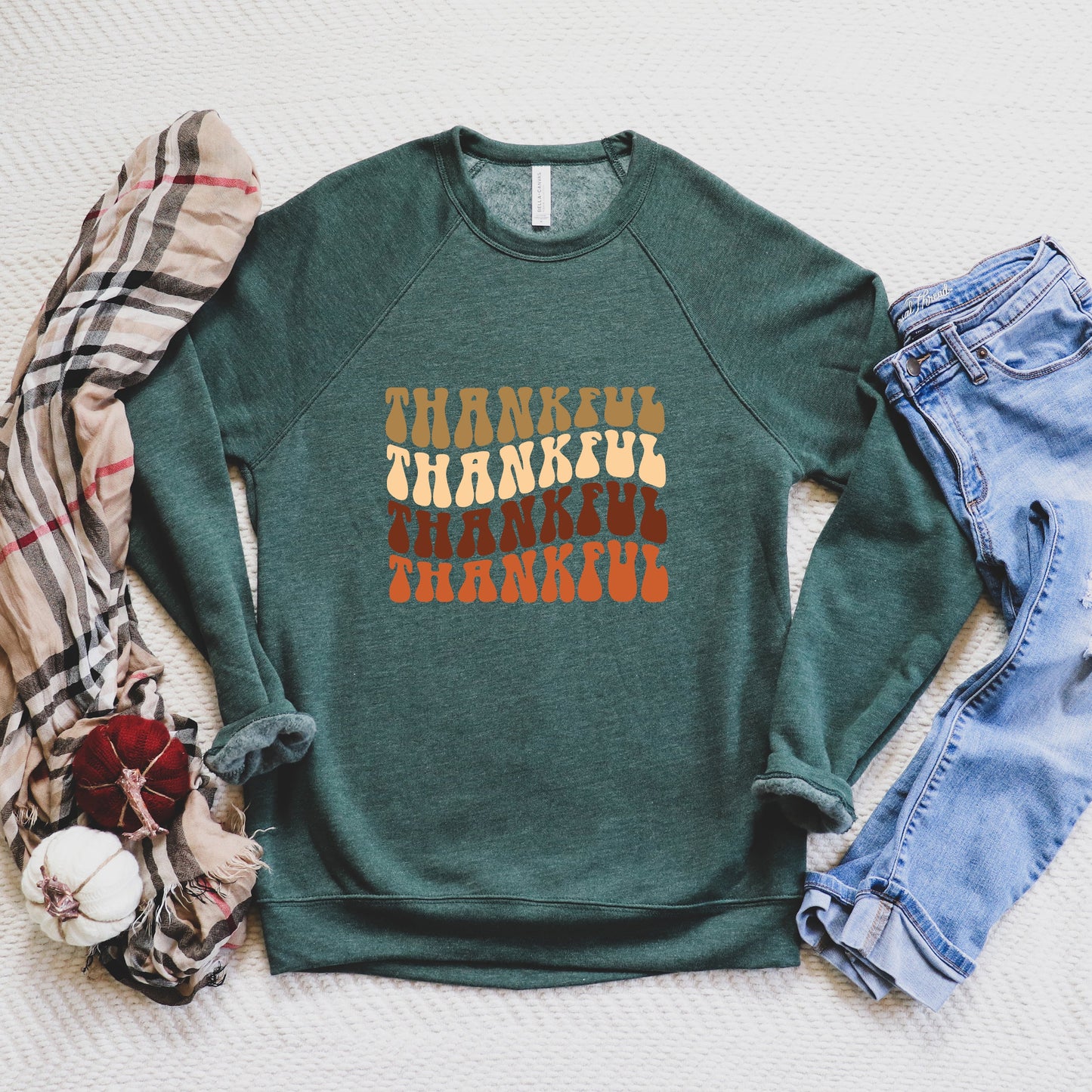 Thankful Stacked | Bella Canvas Sweatshirt