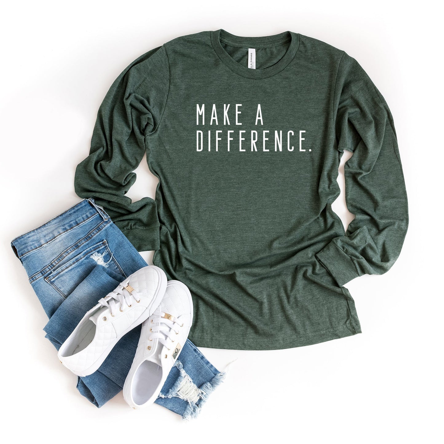 Make a Difference | Long Sleeve Crew Neck