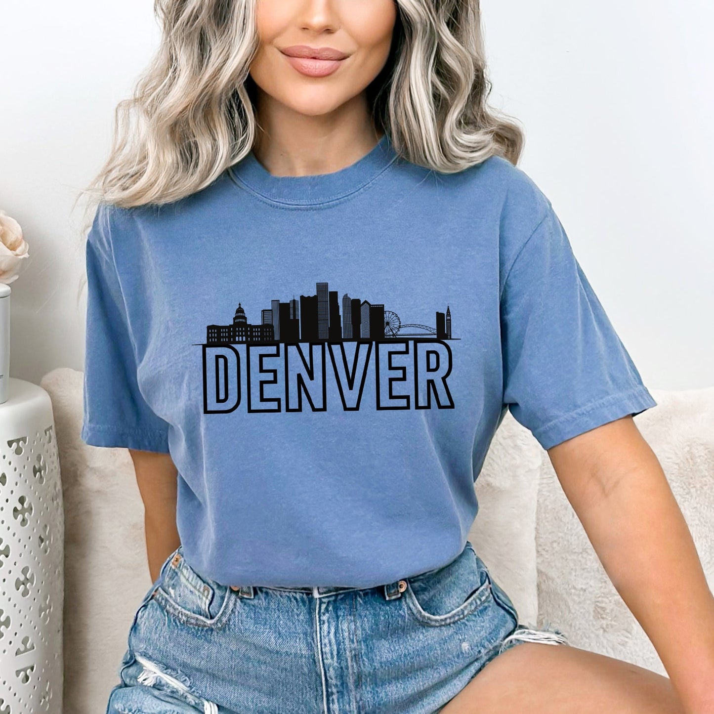Denver Buildings | Garment Dyed Tee