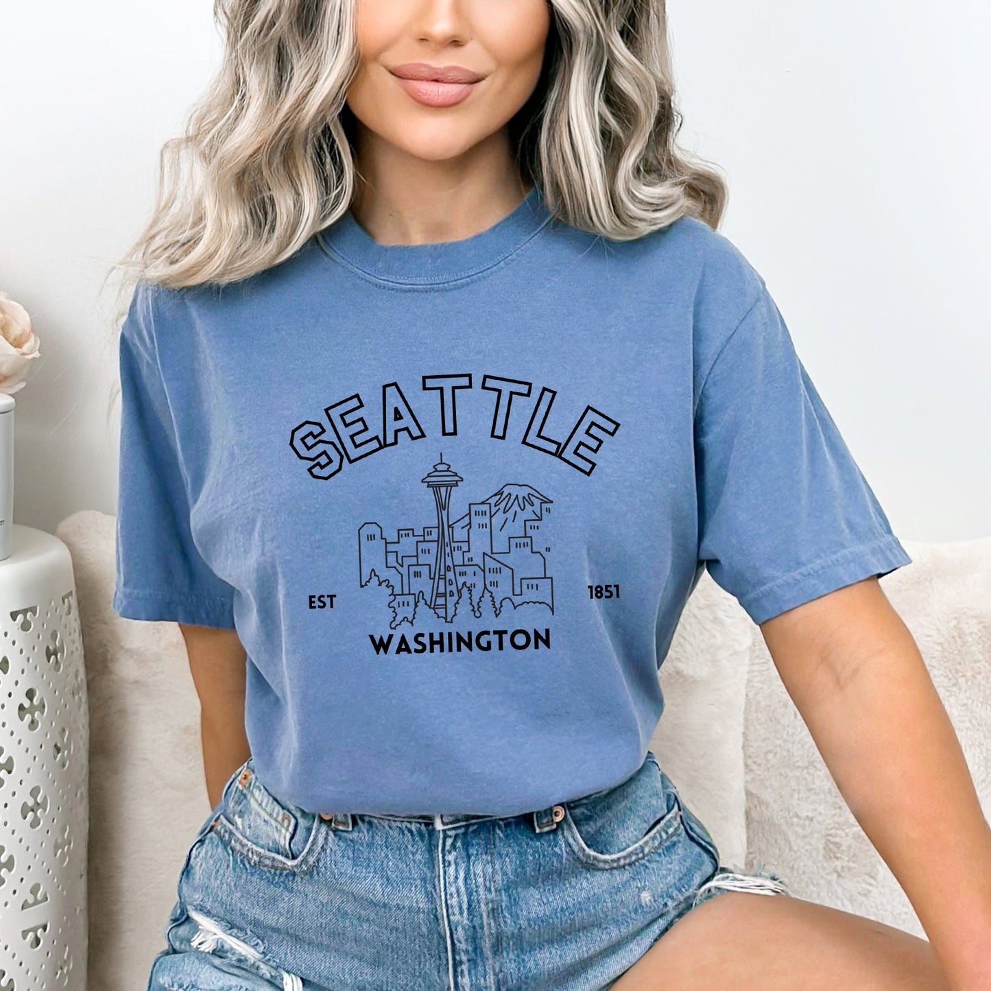 Seattle EST 1851 | Garment Dyed Tee