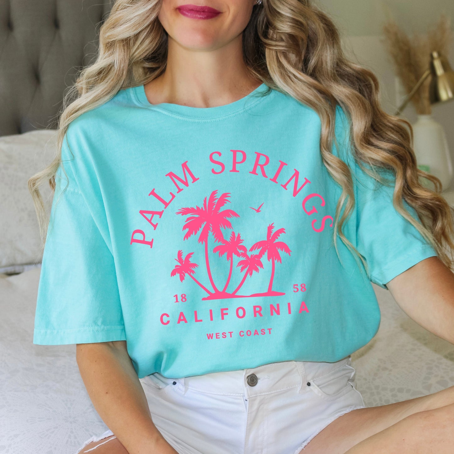 Palm Spring Palm Trees | Garment Dyed Short Sleeve Tee