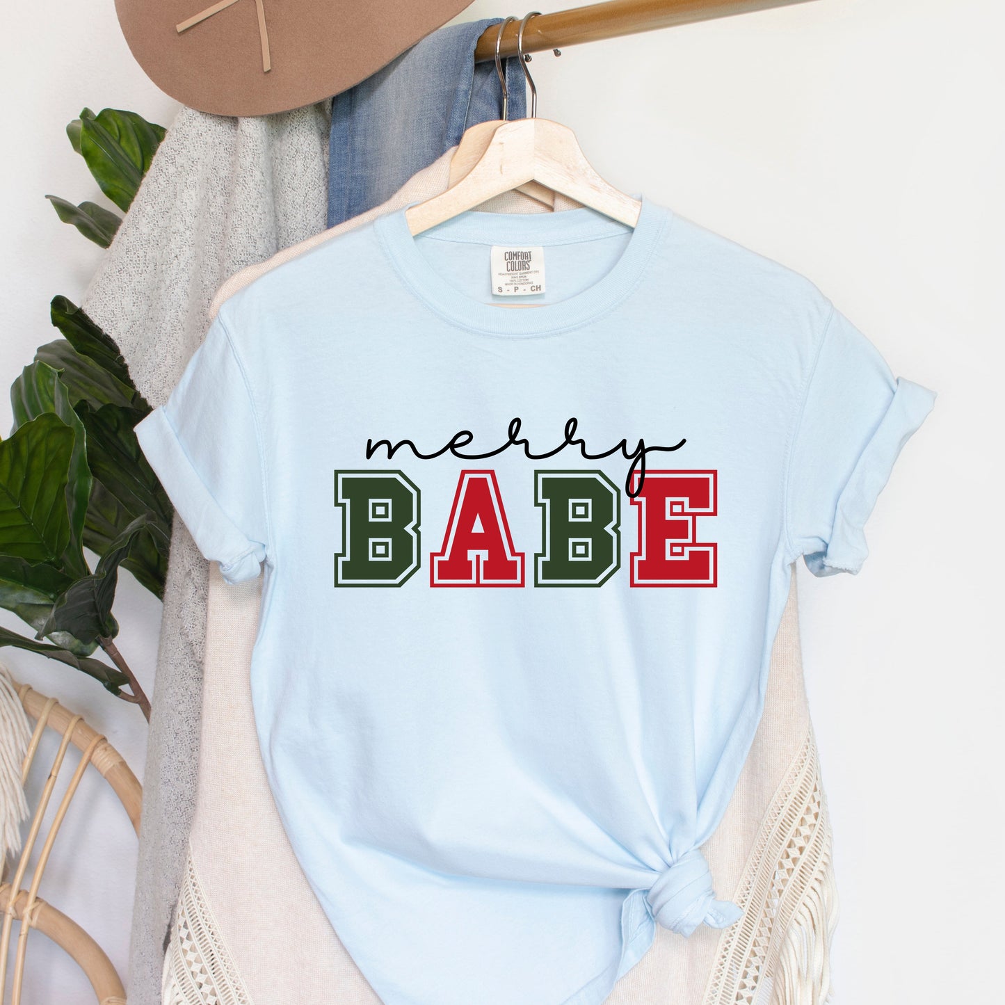Merry Babe Bold   | Garment Dyed Tee