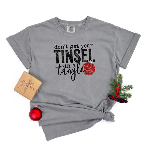 Tinsel In A Tangle Bulb | Garment Dyed Tee