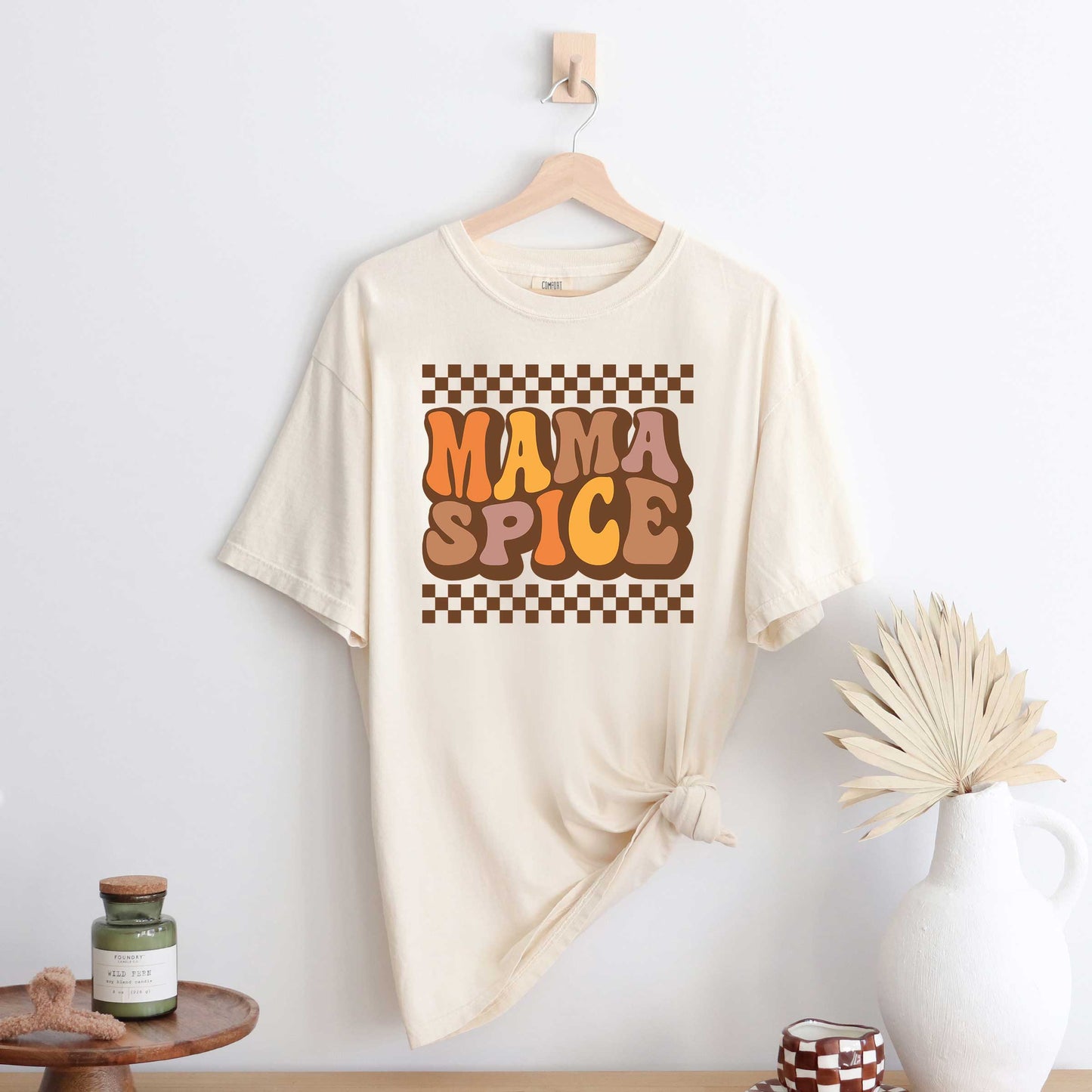 Mama Spice Checkered | Garment Dyed Tee