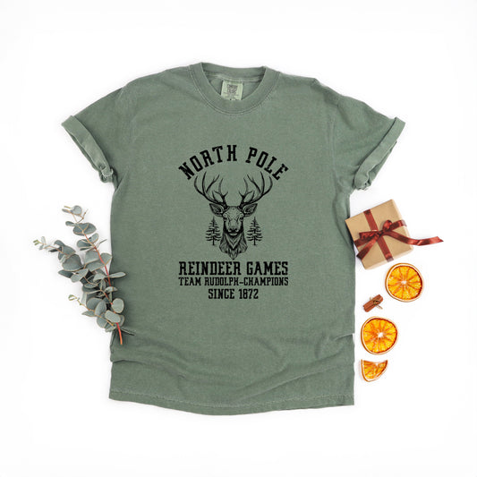 North Pole Reindeer Games | Garment Dyed Tee
