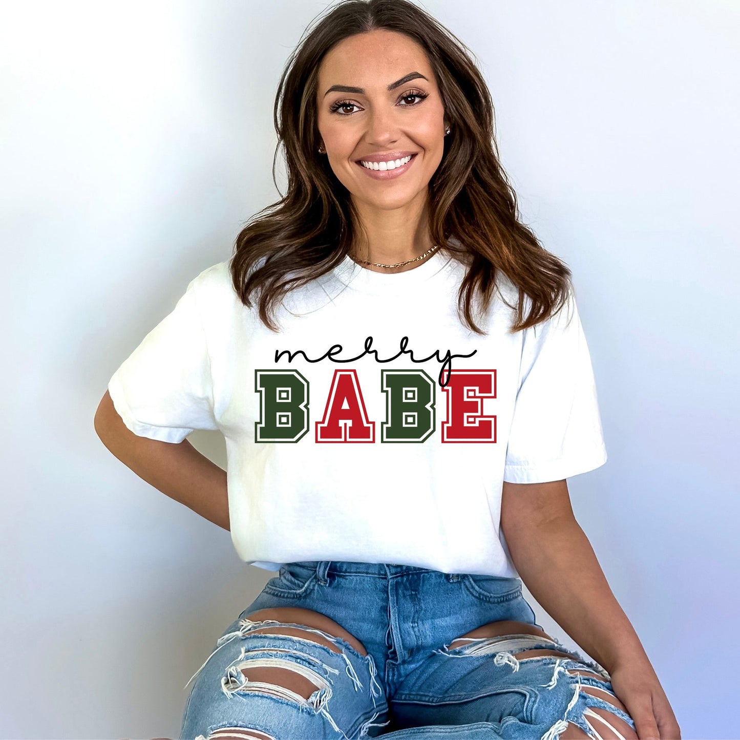 Merry Babe Bold   | Garment Dyed Tee