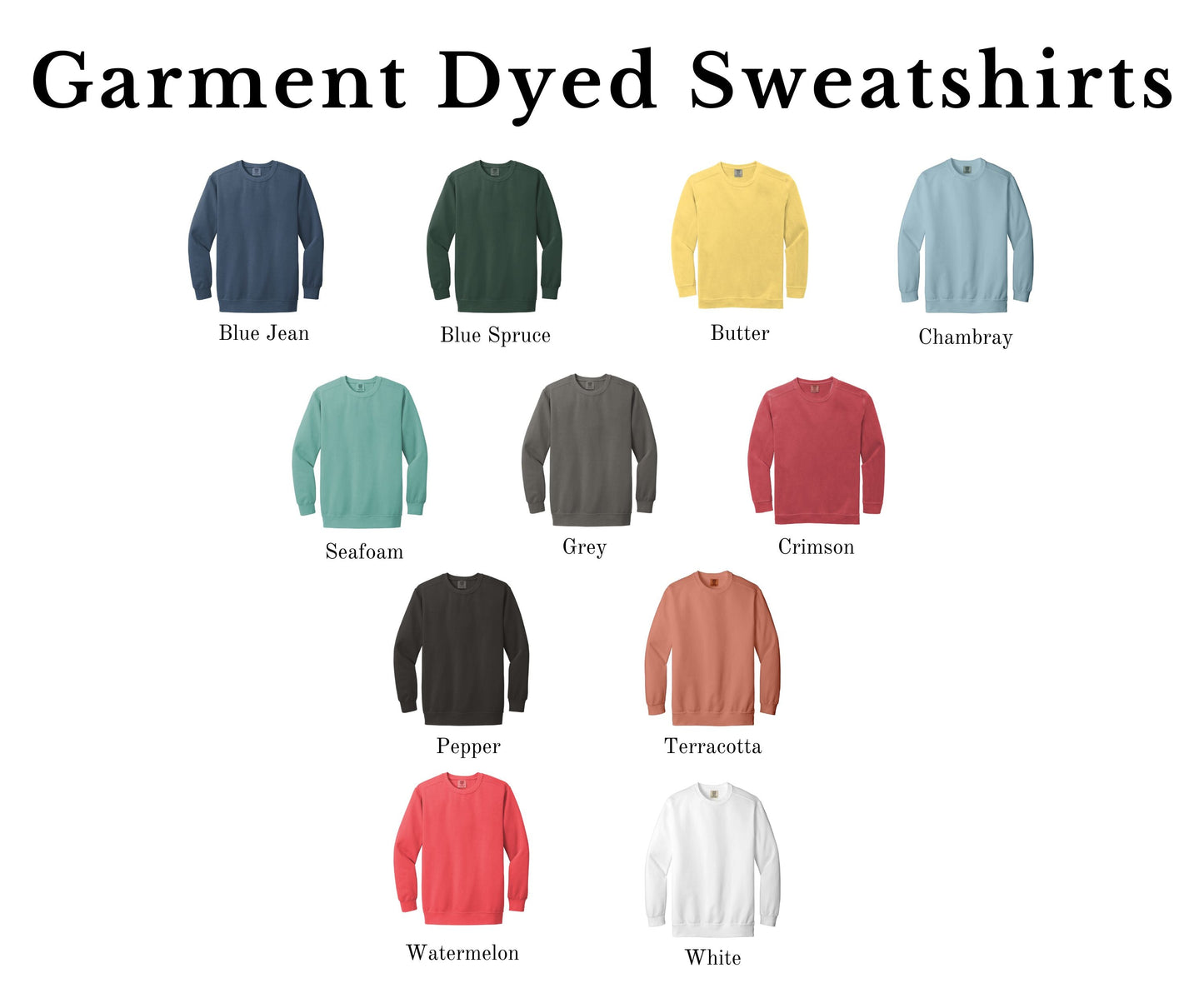 Embroidered Beverly Hills Tennis Racket | Garment Dyed Sweatshirt