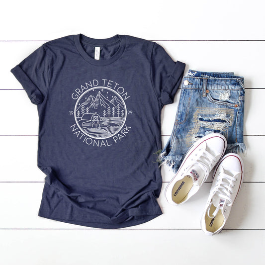 Grand Tetons | Short Sleeve Crew Neck