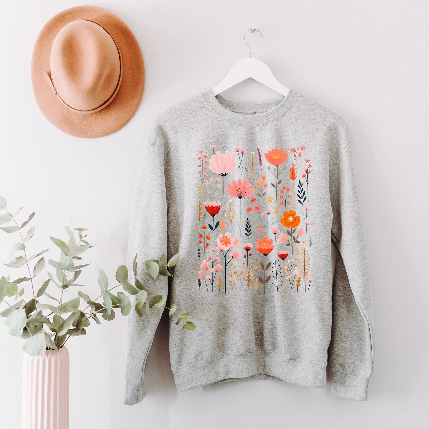 Pink Floral | Sweatshirt