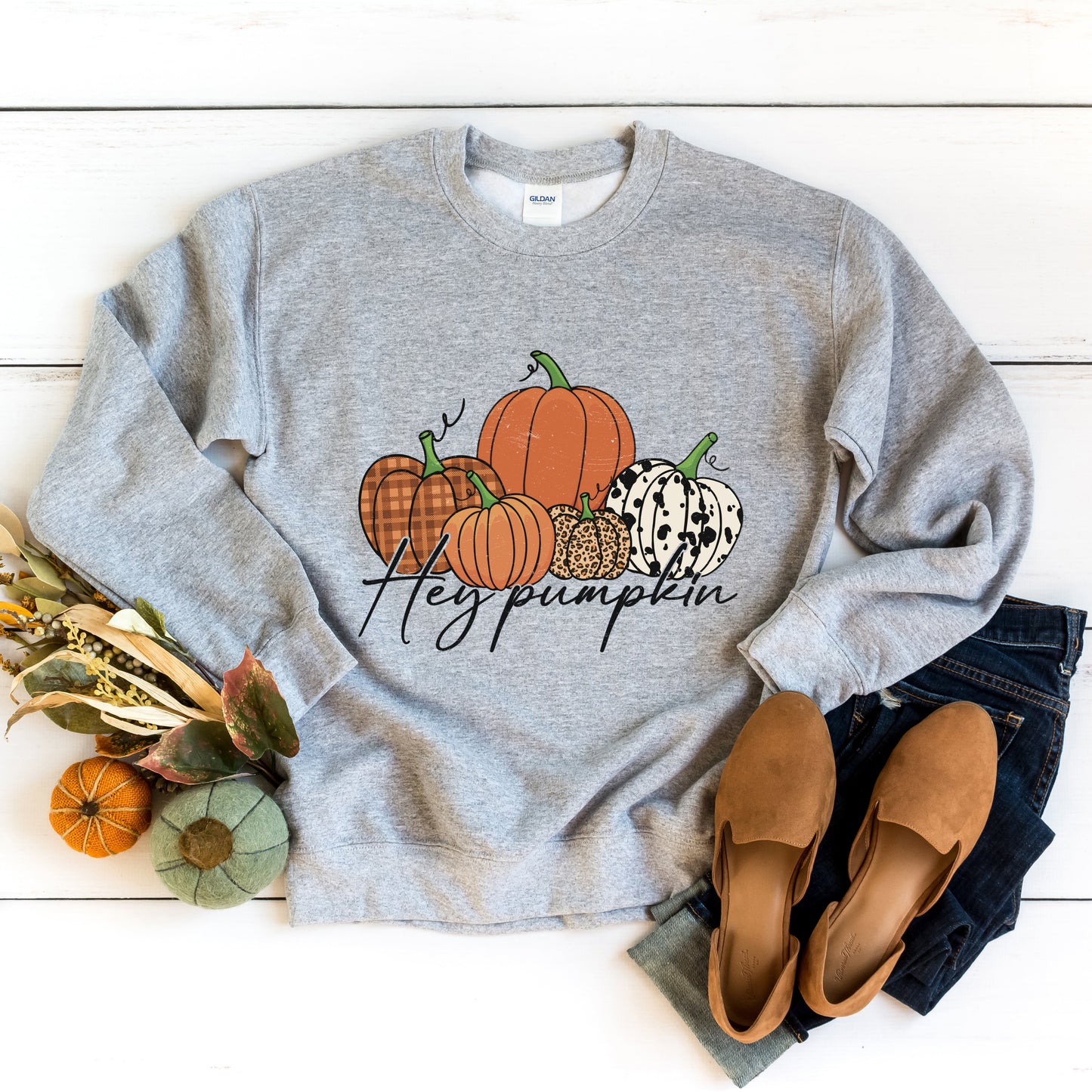 Hey Pumpkin Cursive | Sweatshirt