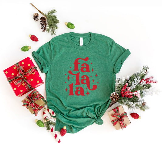 Whimsical Fa La La | Short Sleeve Crew Neck