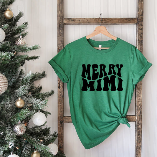 Merry Mimi Wavy | Short Sleeve Crew Neck